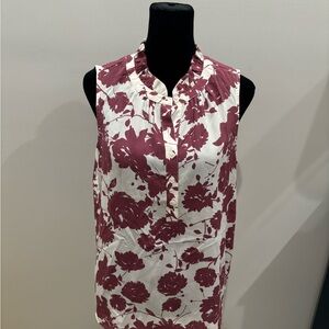 Simply Vera Vera Wang Mauve Floral Blouse